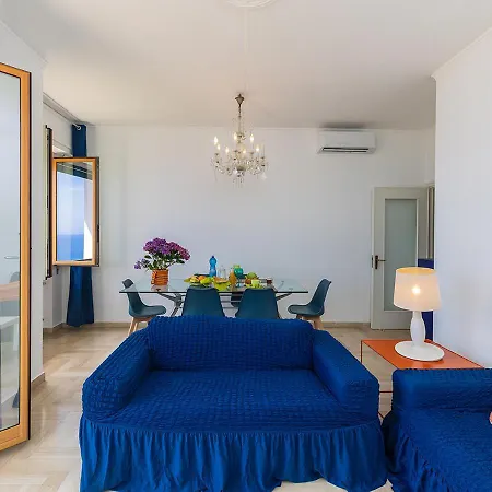 La Casa Nel Blu - Vista Mare, Parcheggio Privato, Deposito Bike شقة *