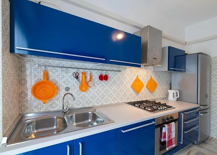 La Casa Nel Blu - Vista Mare, Parcheggio Privato, Deposito Bike Lägenhet